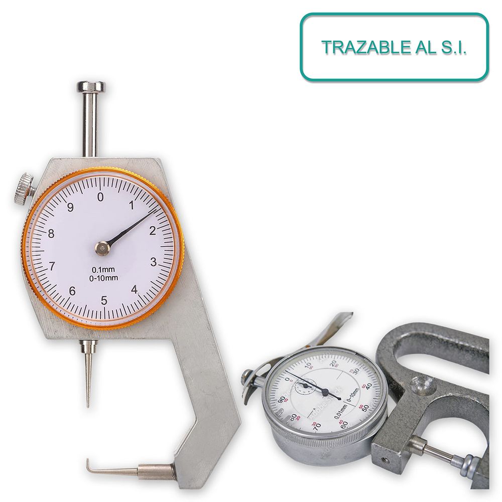 Calibración medidor de espesor análogo