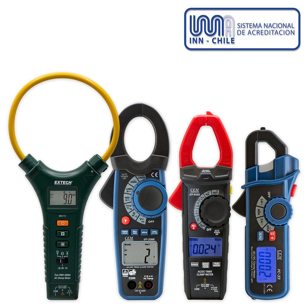 Calibración amperímetro de tenaza