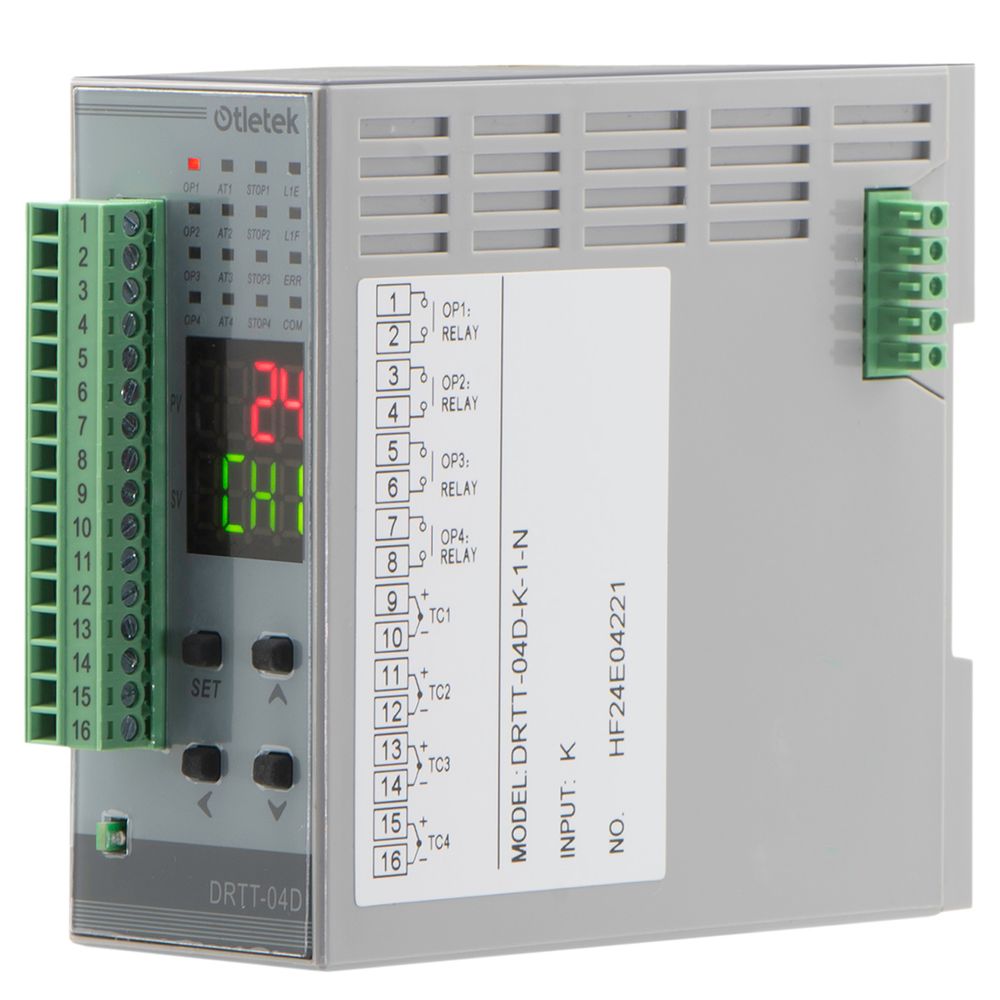 Controlador de temperatura montaje riel Din