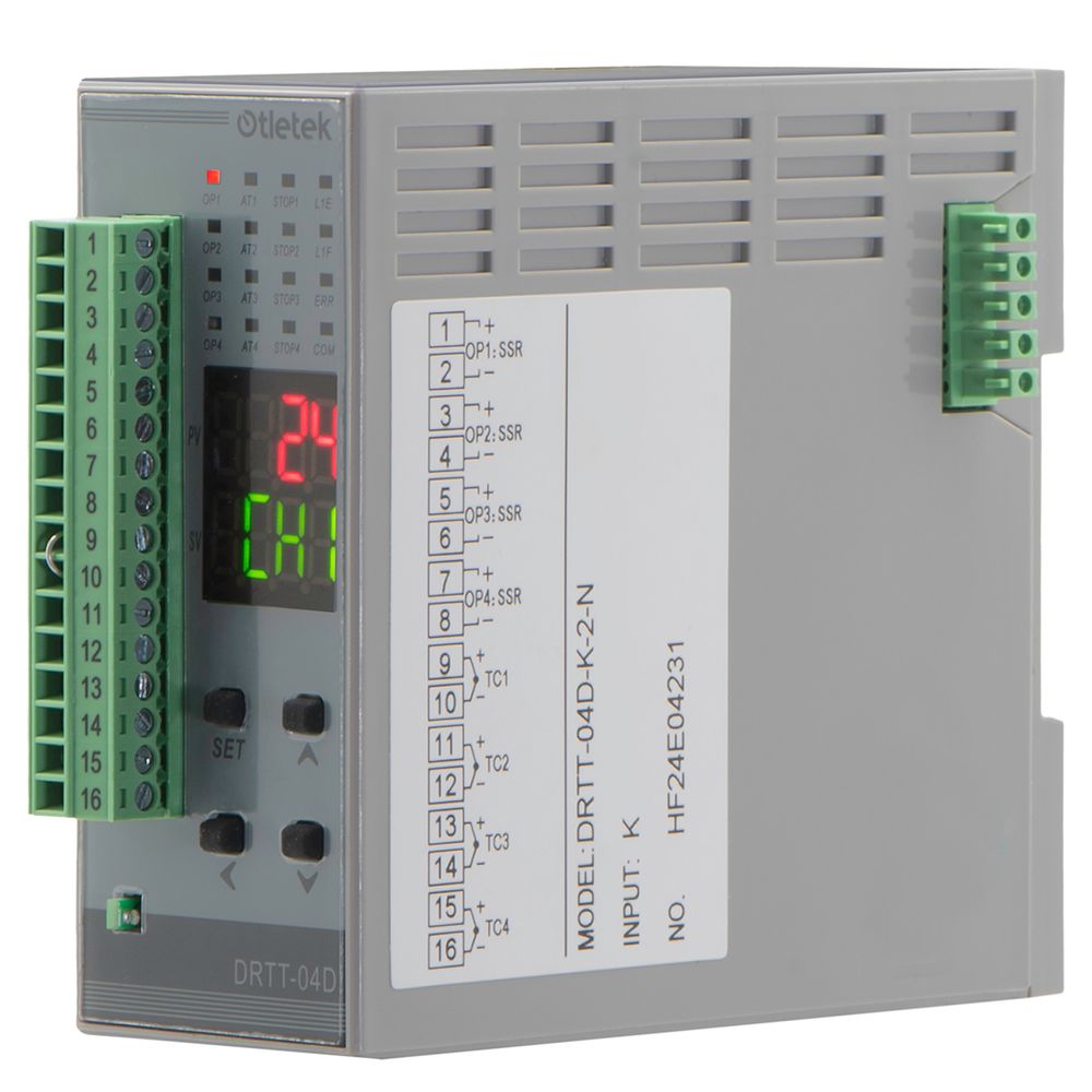 Controlador de temperatura montaje riel DIN