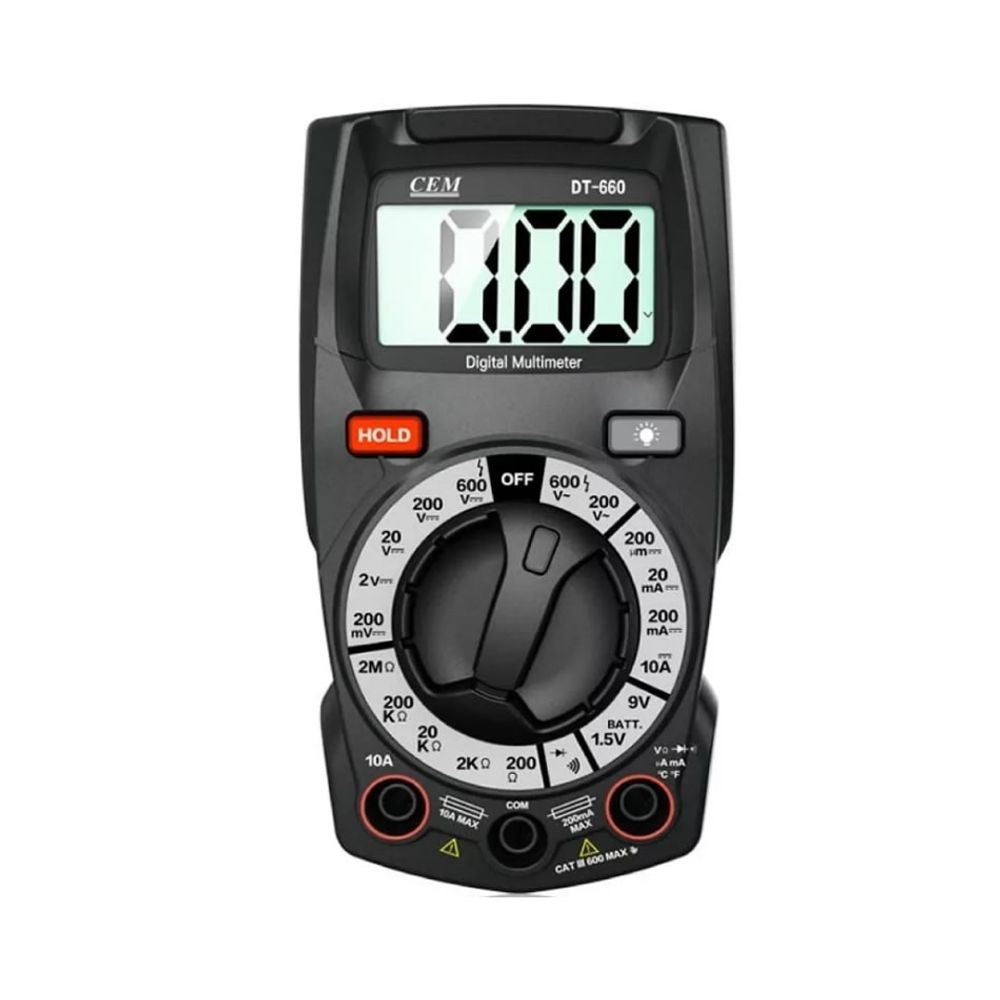 Multímetro industrial con detector de voltaje sin contacto